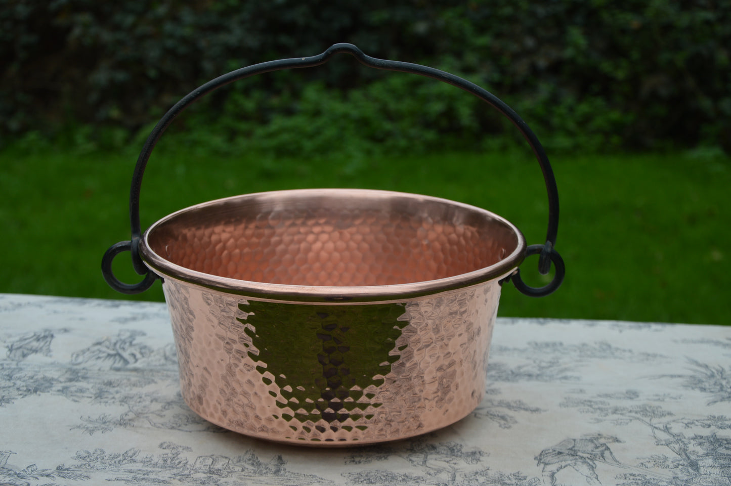 Jam Cauldron Jam Pan French Vintage Copper Apple Butter Jelly Preserves Cauldron Pot Normandy Kitchen Copper Chaudron Slightly Rounded Base