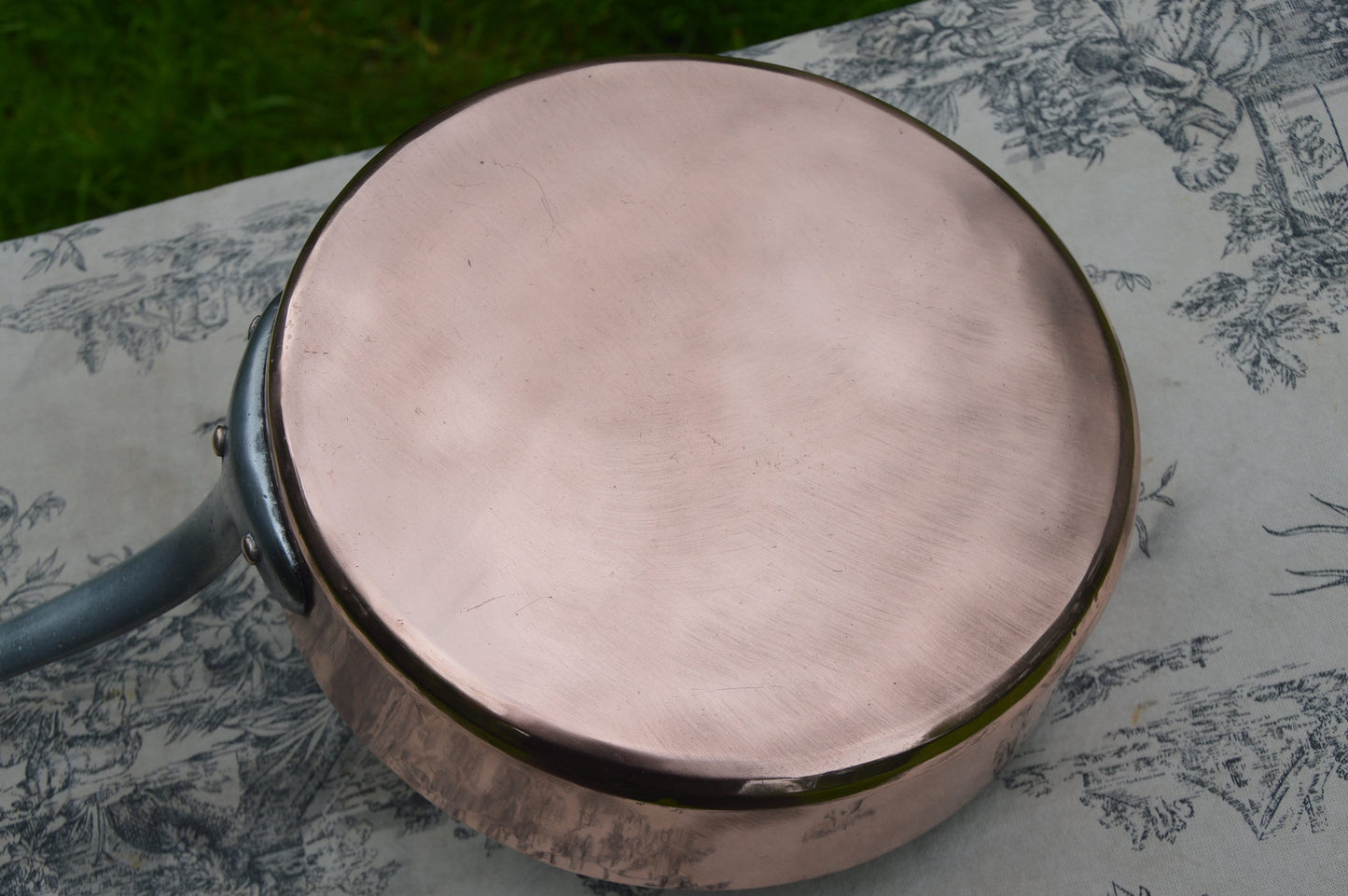 Antique Copper Pan Sauté French Copper Professional Saute Pan 1.6mm New Tin Professional 22cm 8 5/8 inch Classic Beautiful Saute Pan