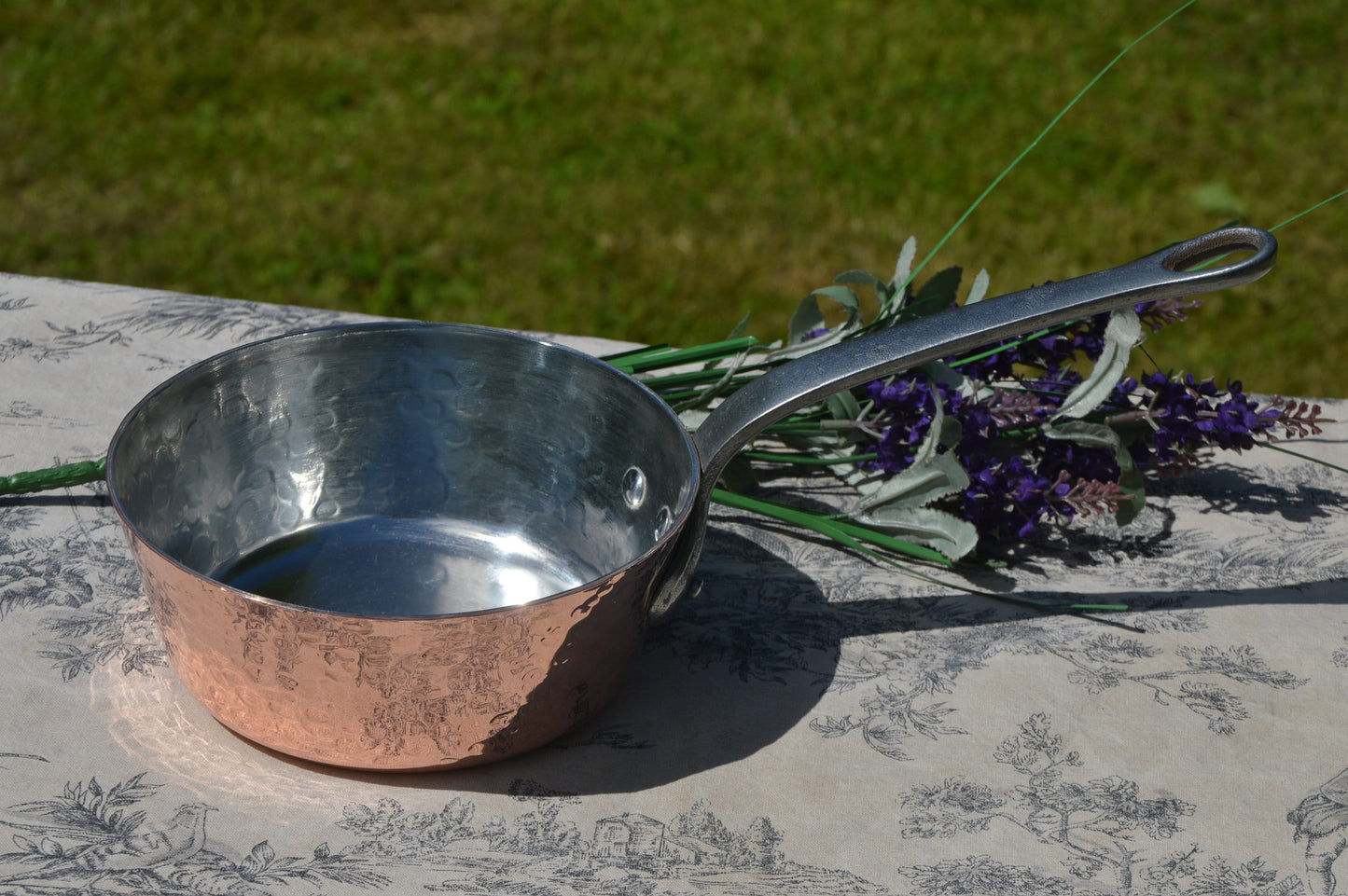 Vintage French Copper 1.7mm Sauteuse Evasee Pan Windsor New Artisan Tin Professional Windsor 6 1/2" 16cm Fabrication Francaise