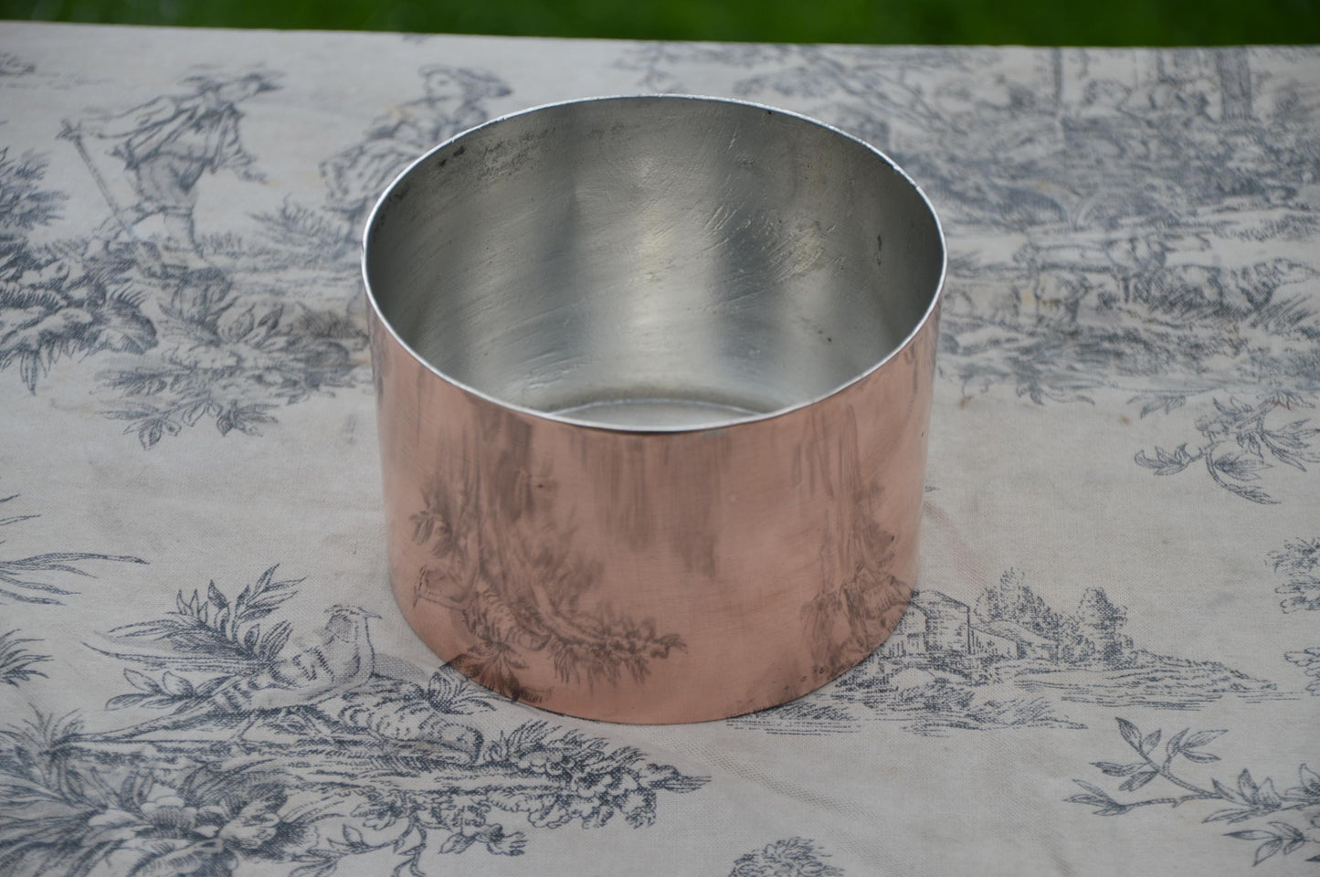 Copper Souffle Mold Mould Jello Jelly Superior New Hand Wiped Tin All Copper Superb Condition True French Antique Copper Blancmange Dessert