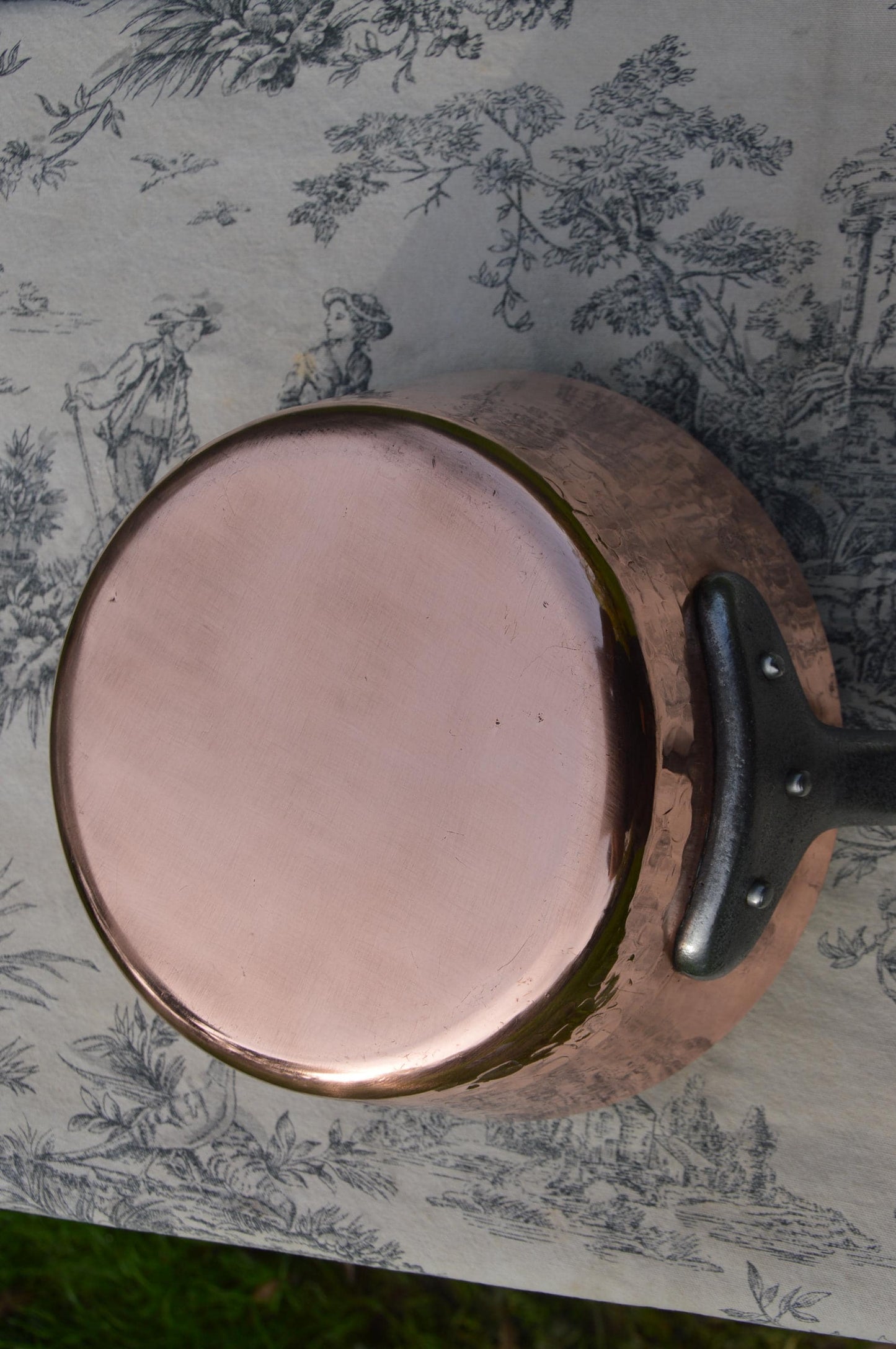 French Copper 2mm Sauteuse Evasee Pan Windsor New Artisan Hand Wiped Tin Vintage Professional Windsor 8" 20cm Fabrication Francaise Ideal