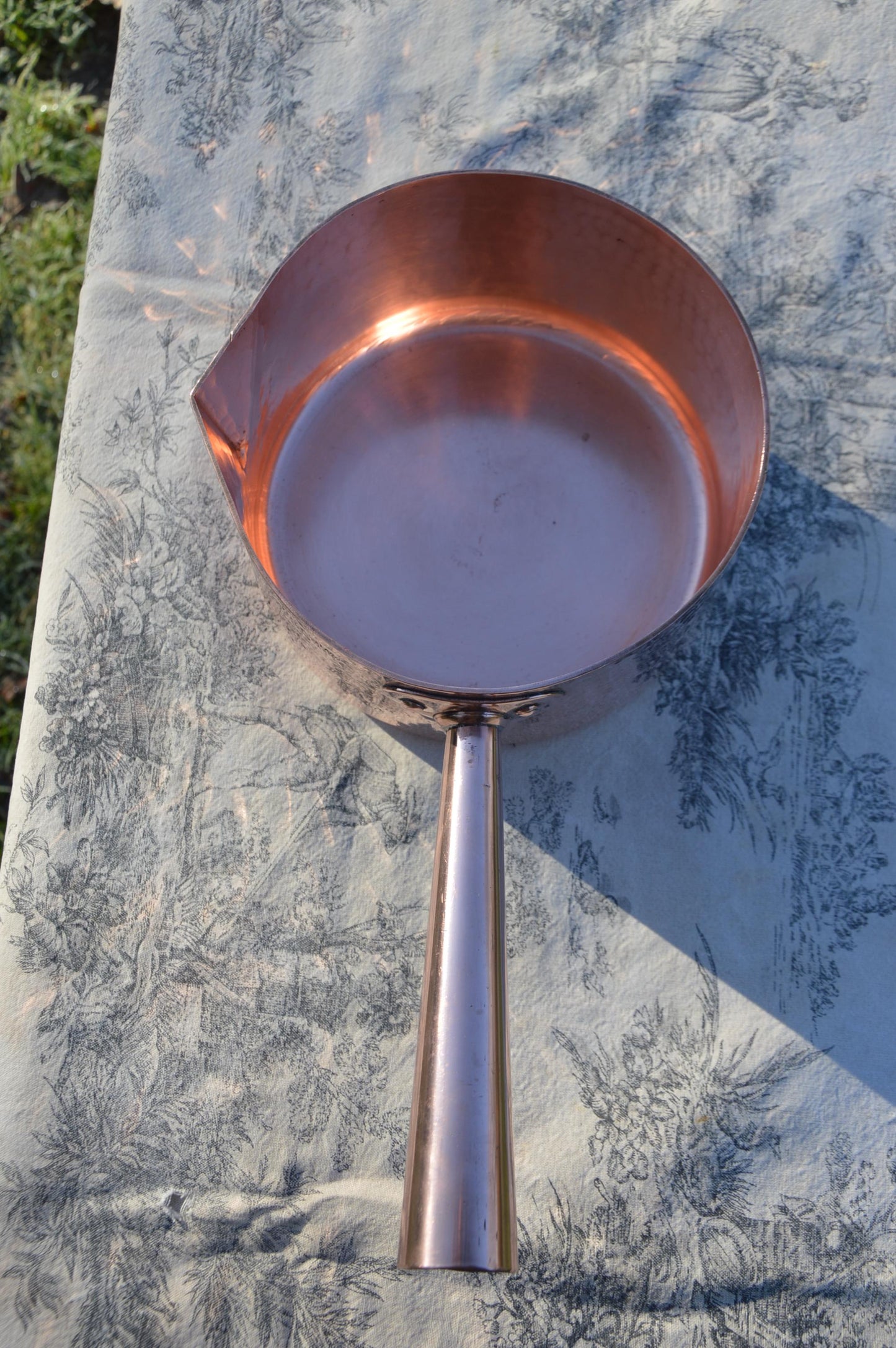 Gaillard 2mm Vintage Copper Pan Patisserie Pan Hollow Handle Sugar Pan Nougat Pan Super Professional Traditional Spout 18cm Sugar Pan